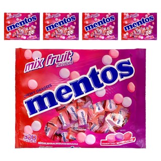 mentos 曼陀珠 獨立包裝曼陀珠 綜合水果口味, 810g, 5袋