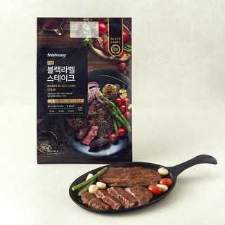 프레시지 더큰 블랙라벨 스테이크 세트 2인분, 580g, 1개