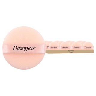 Darkness 圓形植絨粉撲, 12個, 混色