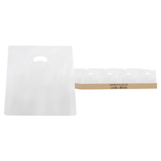 DAMDA PLASTIC Vinyl M型塑膠購物袋 特大(35 x 45 x 23cm), 透明色, 100個