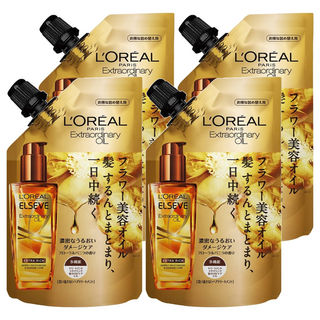 L'OREAL PARiS 巴黎萊雅 金緻護髮精油 補充包 90ml, 4包