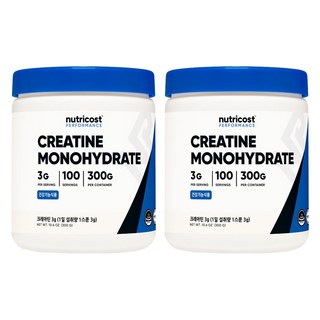 nutricost 一水肌酸粉, 300g, 2罐