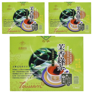 永發茗茶 冷泡茉香綠茶, 2.7g, 16包, 3盒