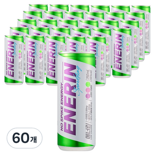 현대약품 에너린 캔 에너지 드링크 NO스파이크 음료, 60개, 250ml
