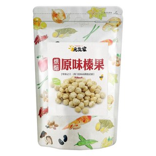 元氣家 烘焙原味榛果 新鮮原料製成 香脆可口 非油炸 低溫烘焙不油膩, 200g, 1包