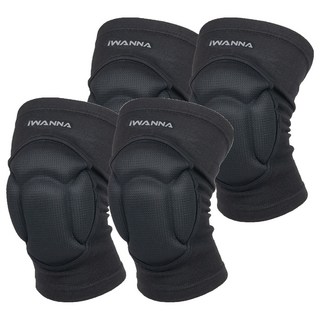 아이워너 멀티 다용도 쿠션 무릎 보호대 2p, 2개, 블랙