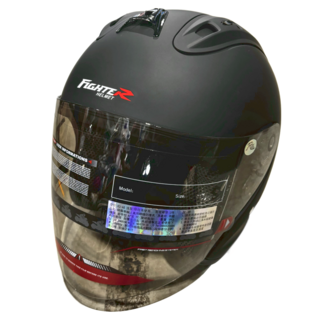 普通型露臉式機車用安全帽 附1層護目鏡 R3-A6 1350g, 消光黑