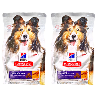 Hill's 希爾思 SCIENCE DIET 成犬用 敏感胃腸與皮膚 乾飼料, 雞肉, 1.81kg, 2袋