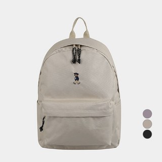 SHOOPEN 男女通用 休閒熊基本款圓形後背包