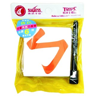SUCCESS 成功 軟性注音磁膠片 注音37個字 輕重首帶4個字, PVC