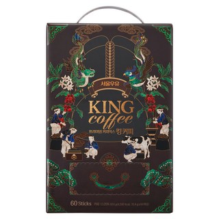 Seoul Milk 首爾牛奶 King Coffee 三合一咖啡, 15.4g, 60入, 1個