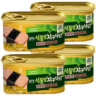 풀무원 지구식단 식물성 콩으로 만든 런천미트, 190g, 4개