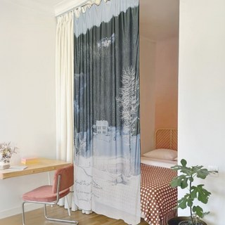 SANGSANG HOO 雪紡織物海報, 單色森林