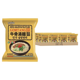 paldo 八道 牛骨湯麵 102g, 20包