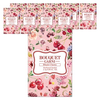 부케가르니 퍼퓸드 샤쉐 옷장방향제 본품, 2.3g, 10개, 블랙체리