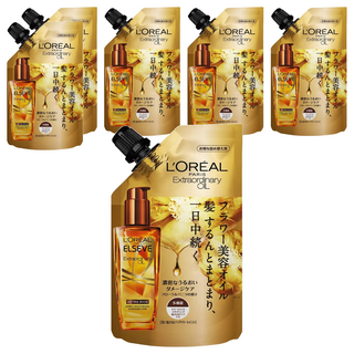 L'OREAL PARiS 巴黎萊雅 金緻護髮精油 補充包 90ml, 6包