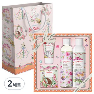 Cath Kidston 玫瑰麝香沐浴禮盒組 沐浴露 200ml+身體乳液 200ml+身體磨砂膏 30ml+香皂 80g, 2組