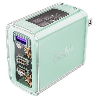 ACEFAST PD 65W 氮化鎵電源供應器 A47 Crystal, 山嵐綠, 1個