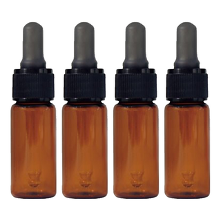 台灣 COSMOS 滴管瓶 隨機出貨 10ml, 棕/透明色, 4個