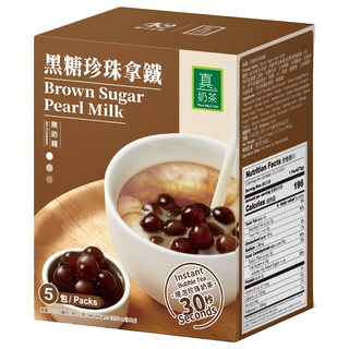 歐可茶葉 黑糖珍珠拿鐵 Set 紐西蘭奶粉 三合一沖泡包, 72g, 5入, 1盒