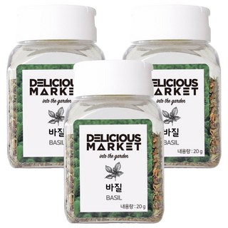 DELICIOUS MARKET 羅勒香料, 20g, 3個