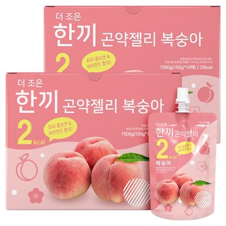 더존건강 더조은 한끼 곤약젤리 복숭아 10개입, 1.5kg, 2박스