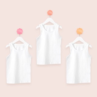 Base Alpha Essential 女童用100%純棉日常背心 3件