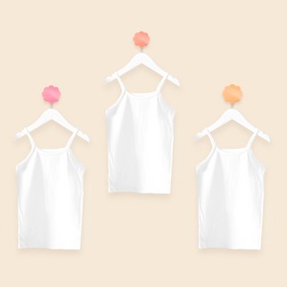 Base Alpha Essential 女童用100%純棉日常細肩帶背心 3件