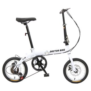 DOCTORBIKE F-14 6速鋼製車架小徑單車, 1個, 白色, 94cm