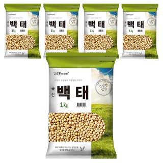 건강한밥상 국산 백태, 1kg, 5개
