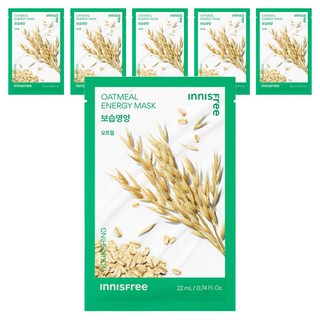 INNISFREE 我的真萃能量面膜 燕麥款, 6片, 1入