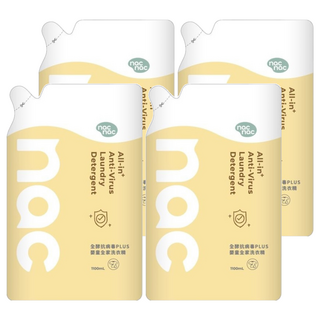 nac nac 全酵抗病毒PLUS 嬰童全家洗衣精, 4袋, 1.1L