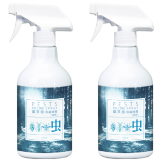 HUKUROU 福來朗 油性除蟲噴霧，有效對付7大居家害蟲, 2瓶, 500ml