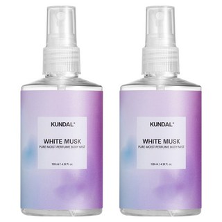 KUNDAL 昆黛爾 身體保濕香氛噴霧 White Musk, 128ml, 2瓶