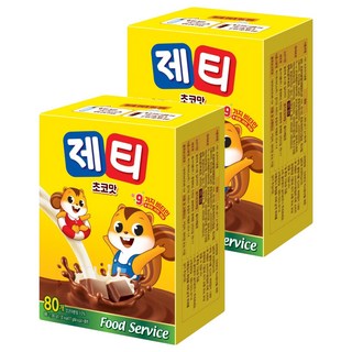 제티 초코맛 코코아분말, 17g, 80개입, 2개