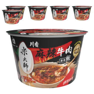 master mi 米大師 湯泡飯 川香麻辣牛肉, 230g, 6個