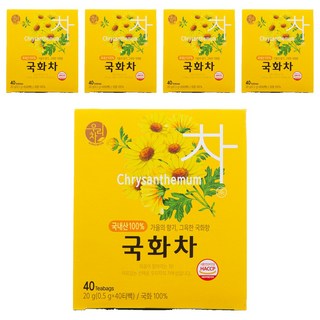 우리차 국화차 티백, 0.5g, 40개입, 5개