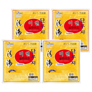 EN FOOD 日元壓縮日本片醃蘿蔔, 1kg, 4個