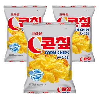 CROWN 皇冠 玉米脆片, 124g, 3包