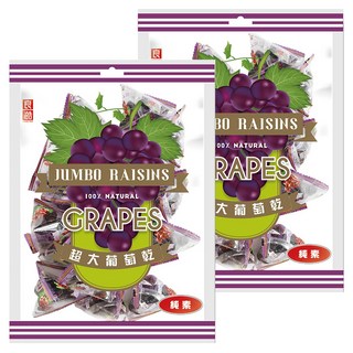 良澔 超大葡萄乾 100%天然, 220g, 2袋
