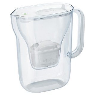 BRITA 濾水壺 白色 顧客自行安裝 + 基本濾芯 1入, Style Essential Cool 2.4L
