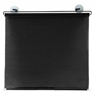 吸盤式自動伸縮遮陽簾, 黑色, 1個
