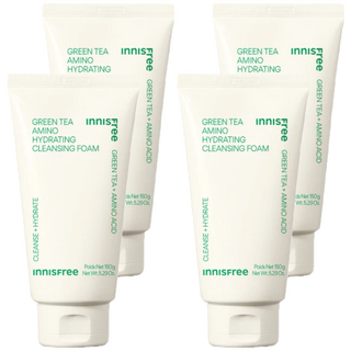 INNISFREE 綠茶保濕胺基酸潔面乳, 150g, 4條