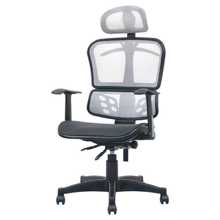 透氣辦公椅 台灣製 P-09 白色, 1個