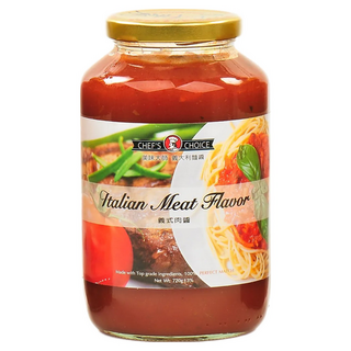 CHEF'S CHOICE 美味大師 義大利麵醬，義式肉醬風味，720g, 1罐