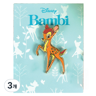 迪士尼 小鹿斑比 單面徽章 2, 3個, 1入