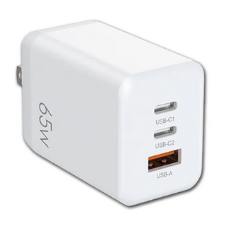 HONG JIN 宏晉 65W 超級快電源供應器, 白色, 1個