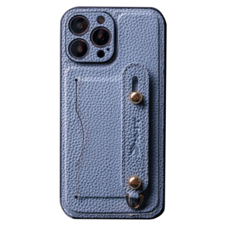 頭層手掌紋牛皮掛脖可站立手機殼