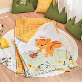 izari Kids Care一體式午睡被子薄墊枕芯組, 松鼠款