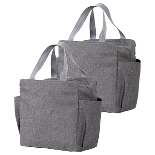 BangJiaShi 幫家適 日式拉鍊保溫包, 灰色, 2個